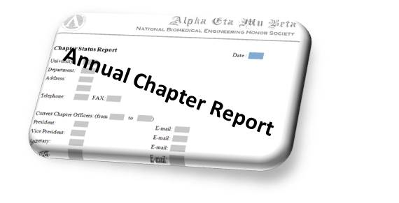 Annual Chapter Report
